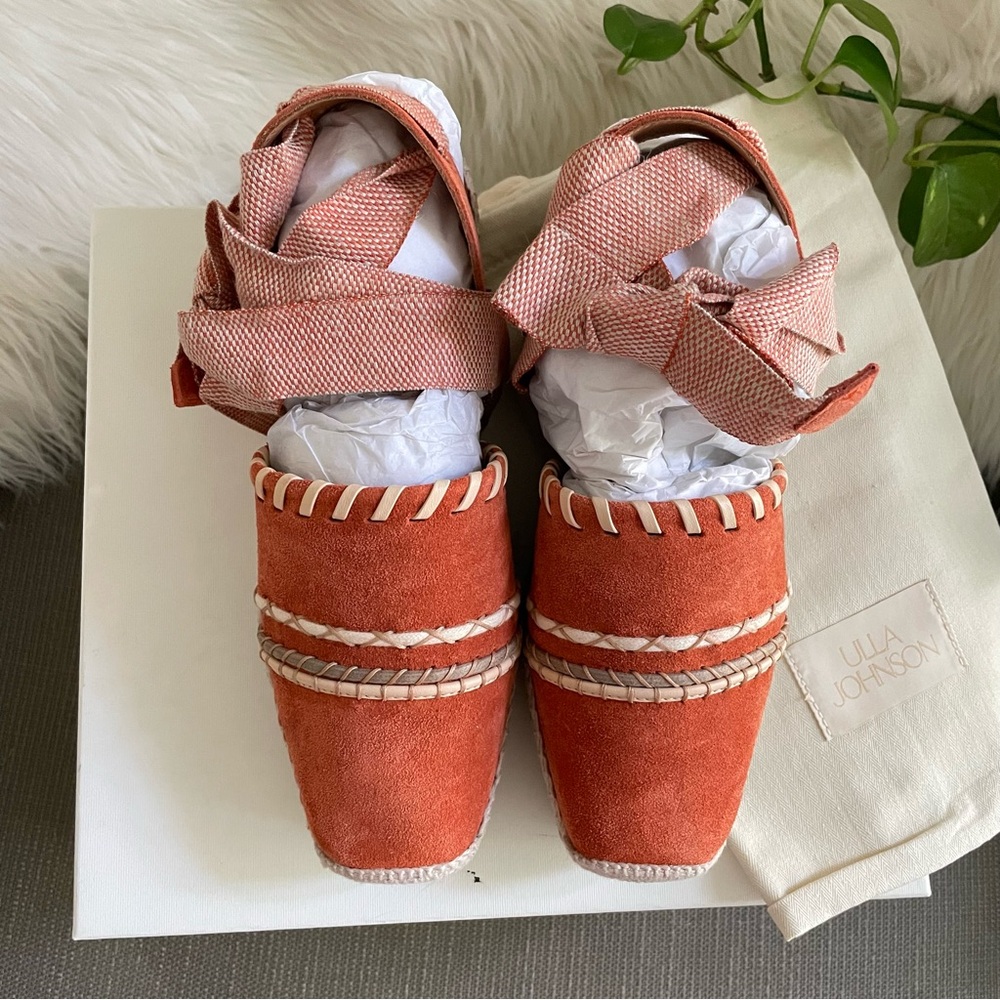 Ulla Johnson Women's Abia Platform Espadrilles Arabian Spice Suede 10 NIB - Picture 8 of 16